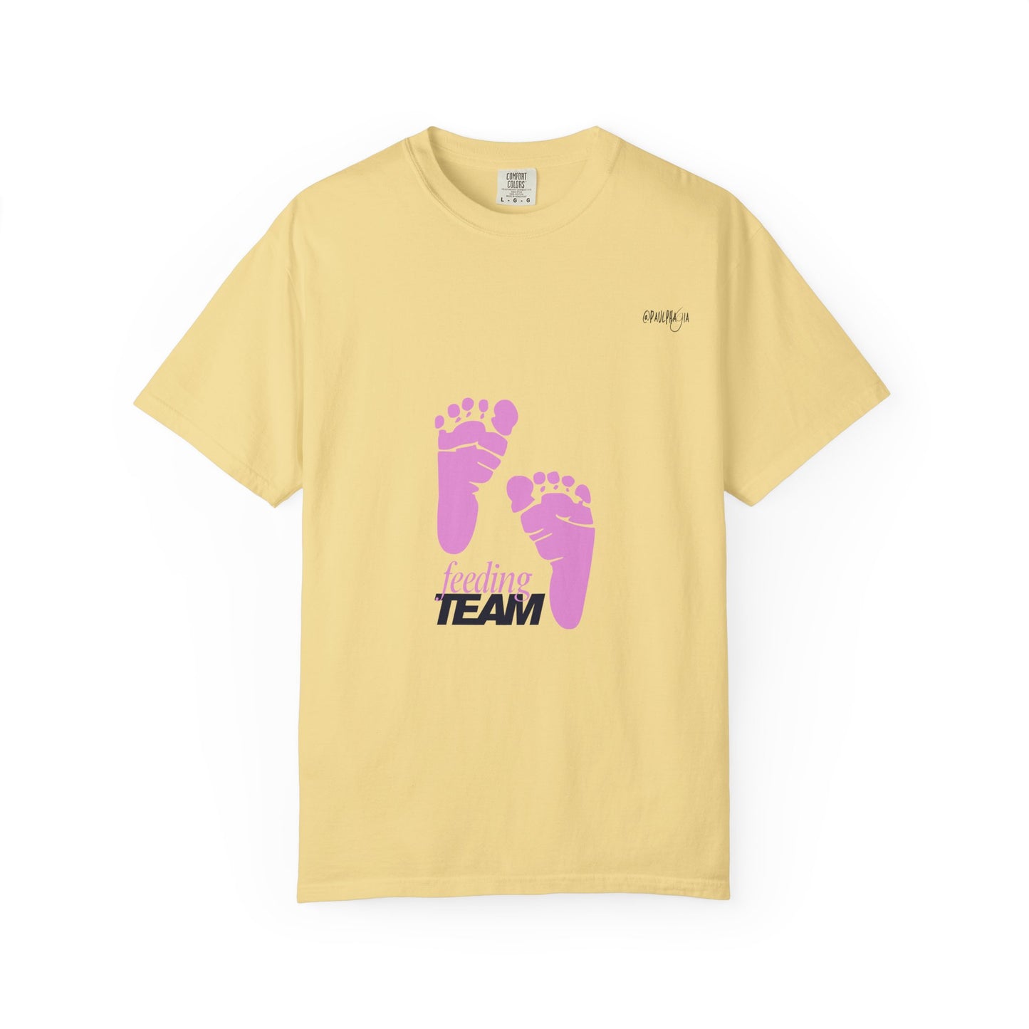 NICU Feeding Team Unisex T-shirt with Small Feet Design