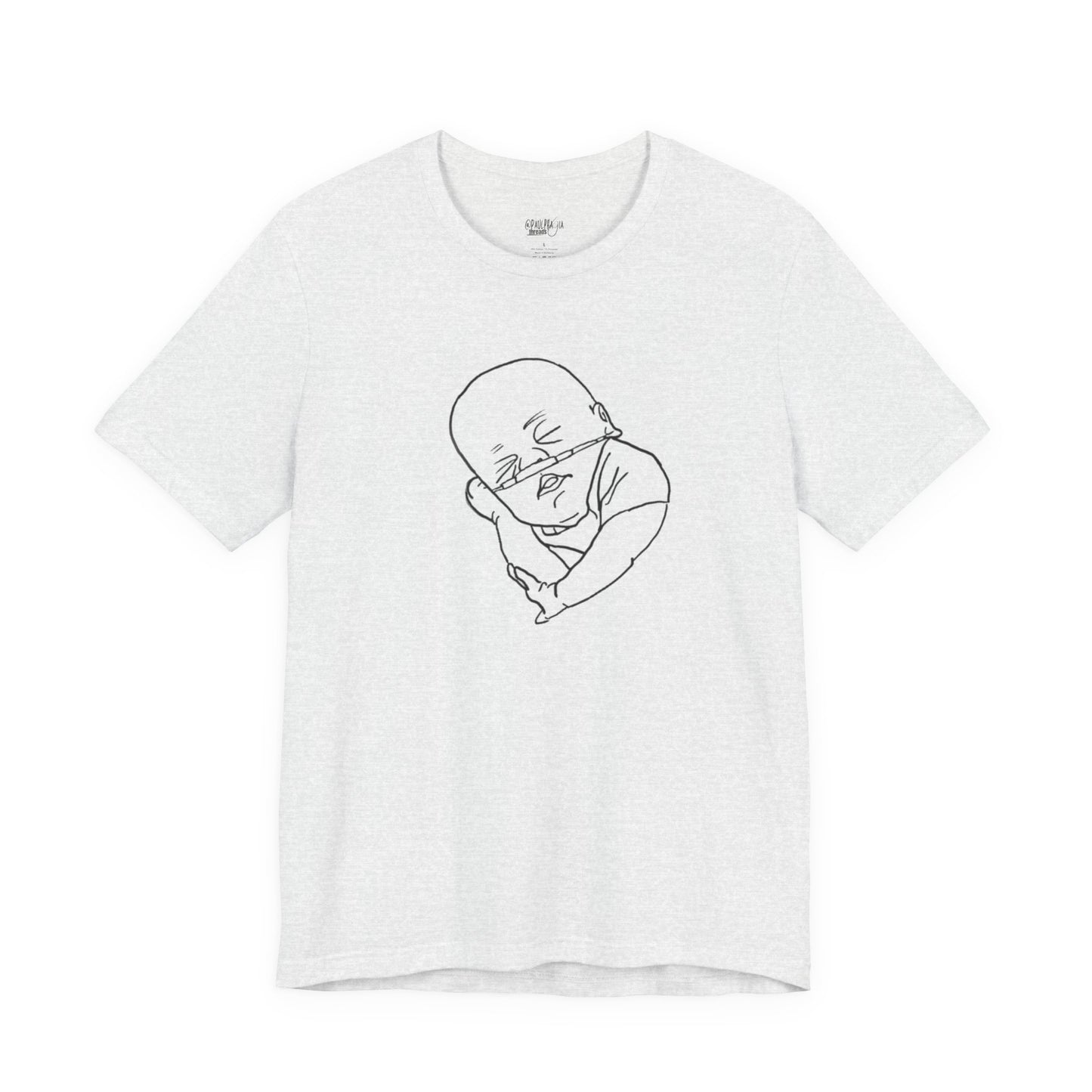 T-Shirt Hand-Drawn Preemie with O2 Support for NICU Awareness
