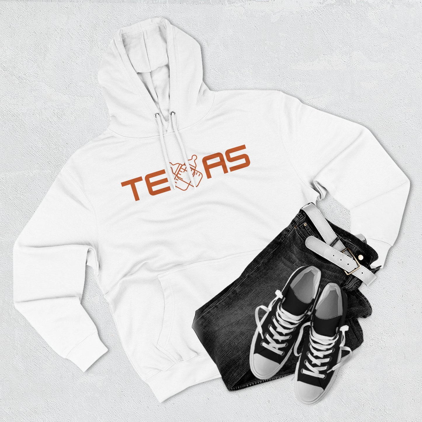 Texas Three-Panel Fleece Hoodie, Comfy Texas Sweatshirt, Cozy Hoodie for Fans, Gift for Texans, Stylish Casualwear