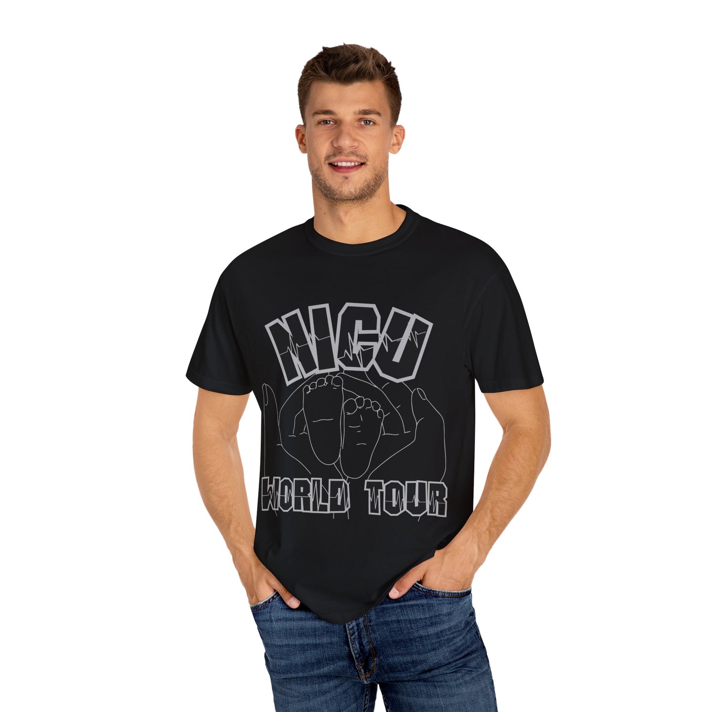 NICU World Tour Unisex T-shirt with Milestones (Dark)