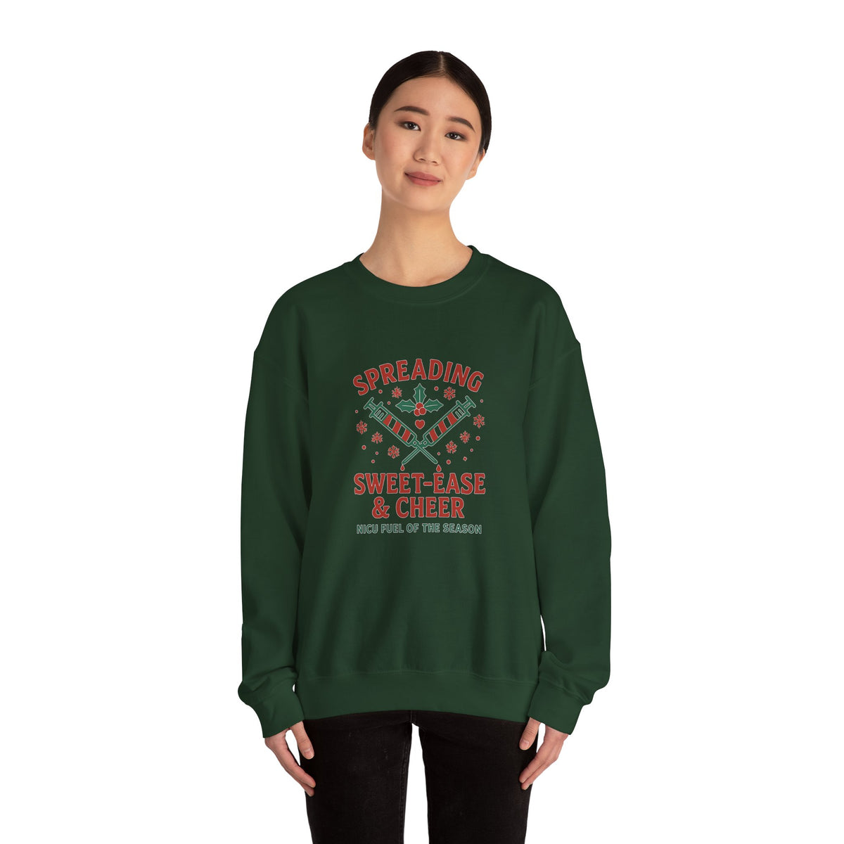 Holiday Cheer Unisex Sweater- Spreading Sweet-Ease & Cheer