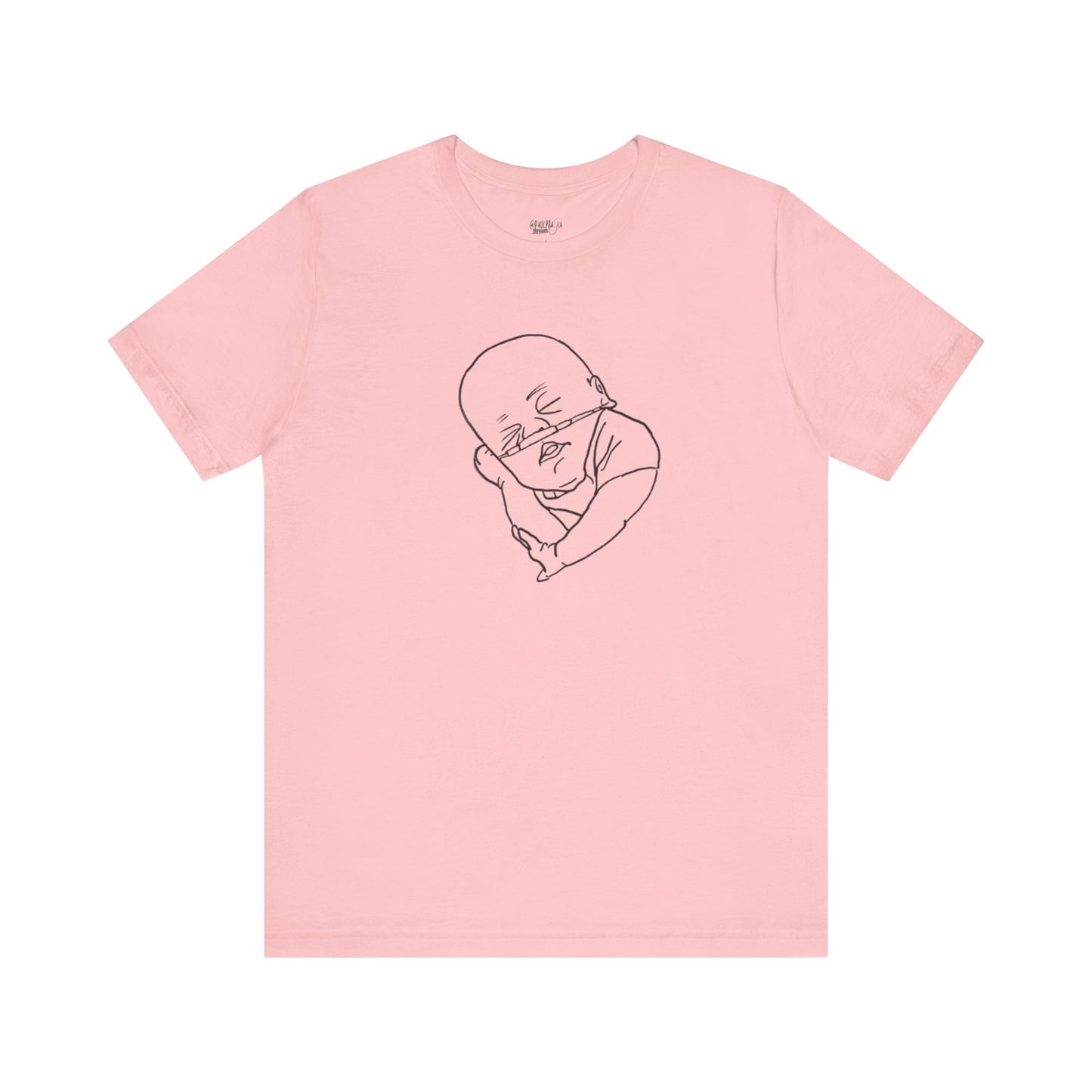 T-Shirt Hand-Drawn Preemie with O2 Support for NICU Awareness