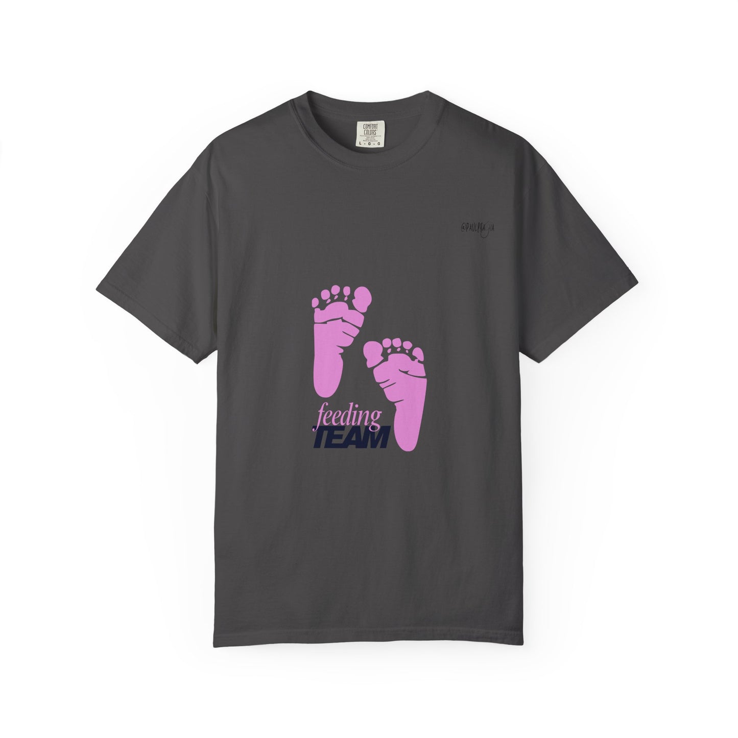 NICU Feeding Team Unisex T-shirt with Small Feet Design