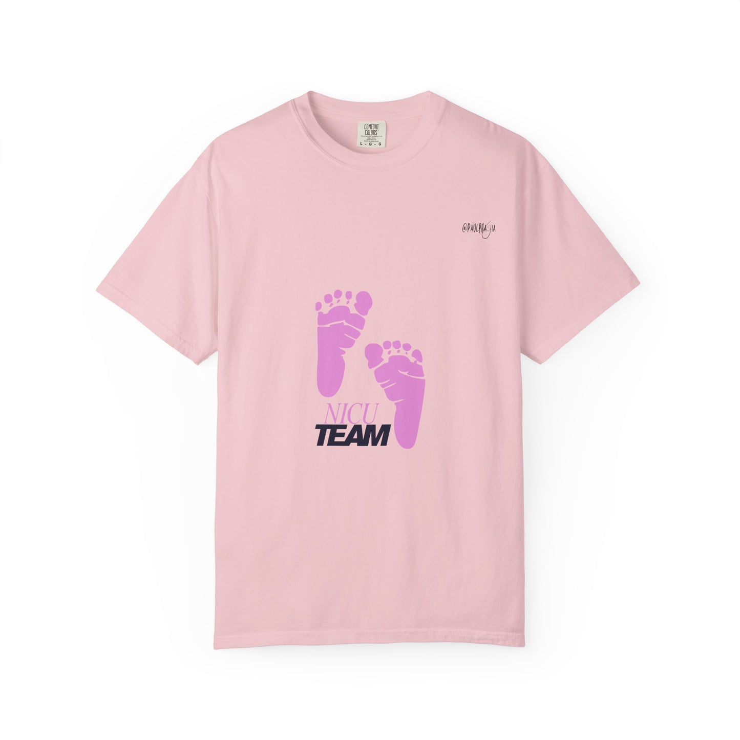 NICU Team Unisex T-shirt with Small Feet Design