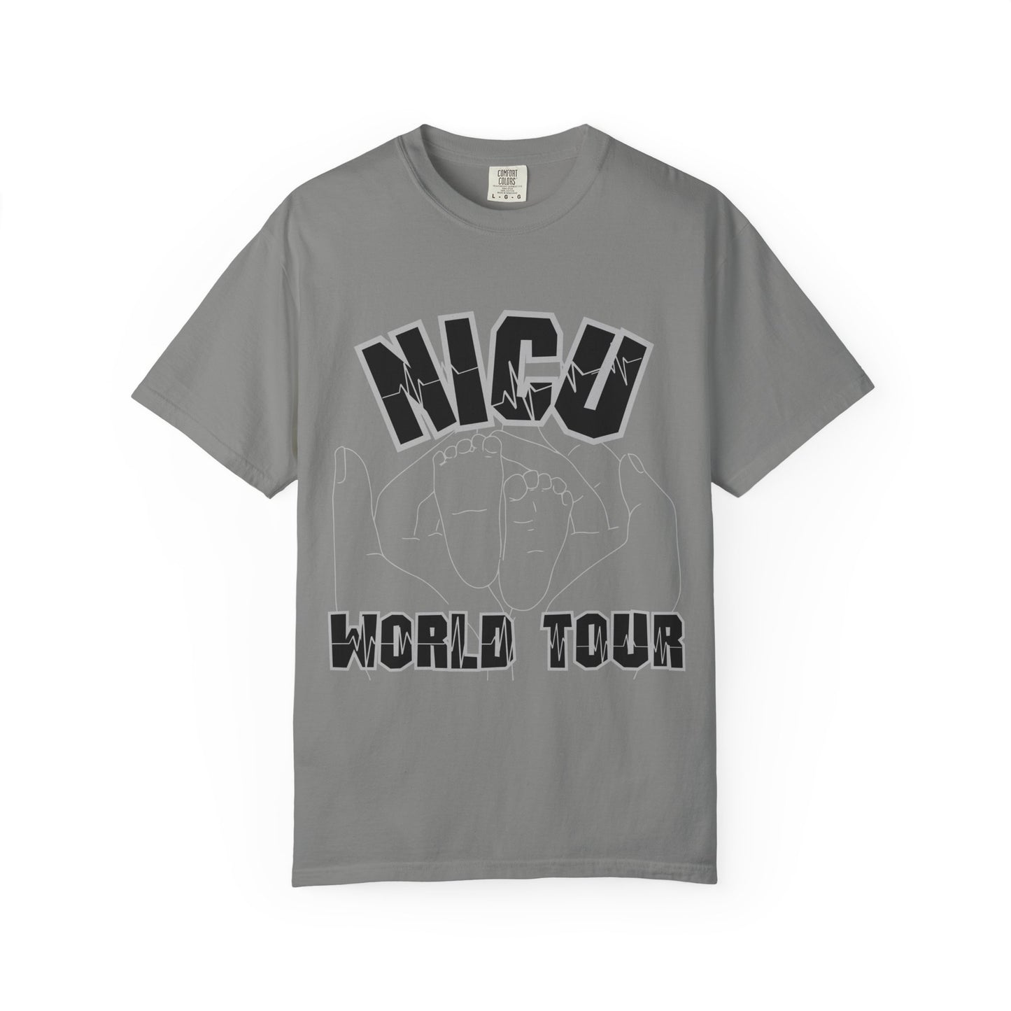 NICU World Tour Unisex T-shirt with Milestones (Dark)