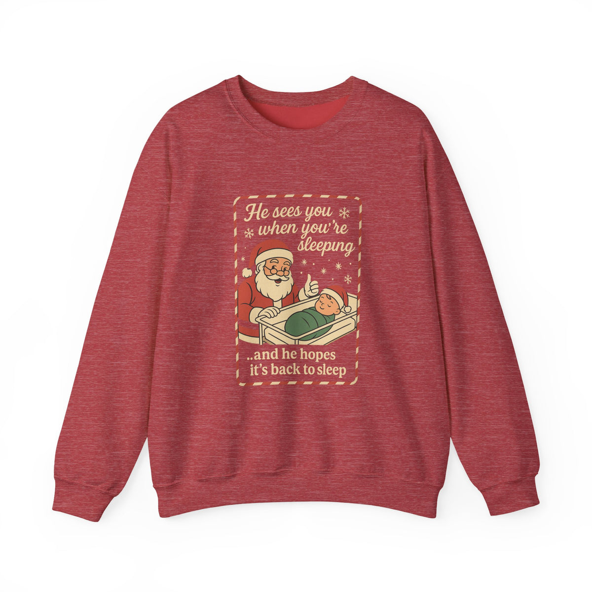 Santa's Sleepy Sweater - Holiday Humor