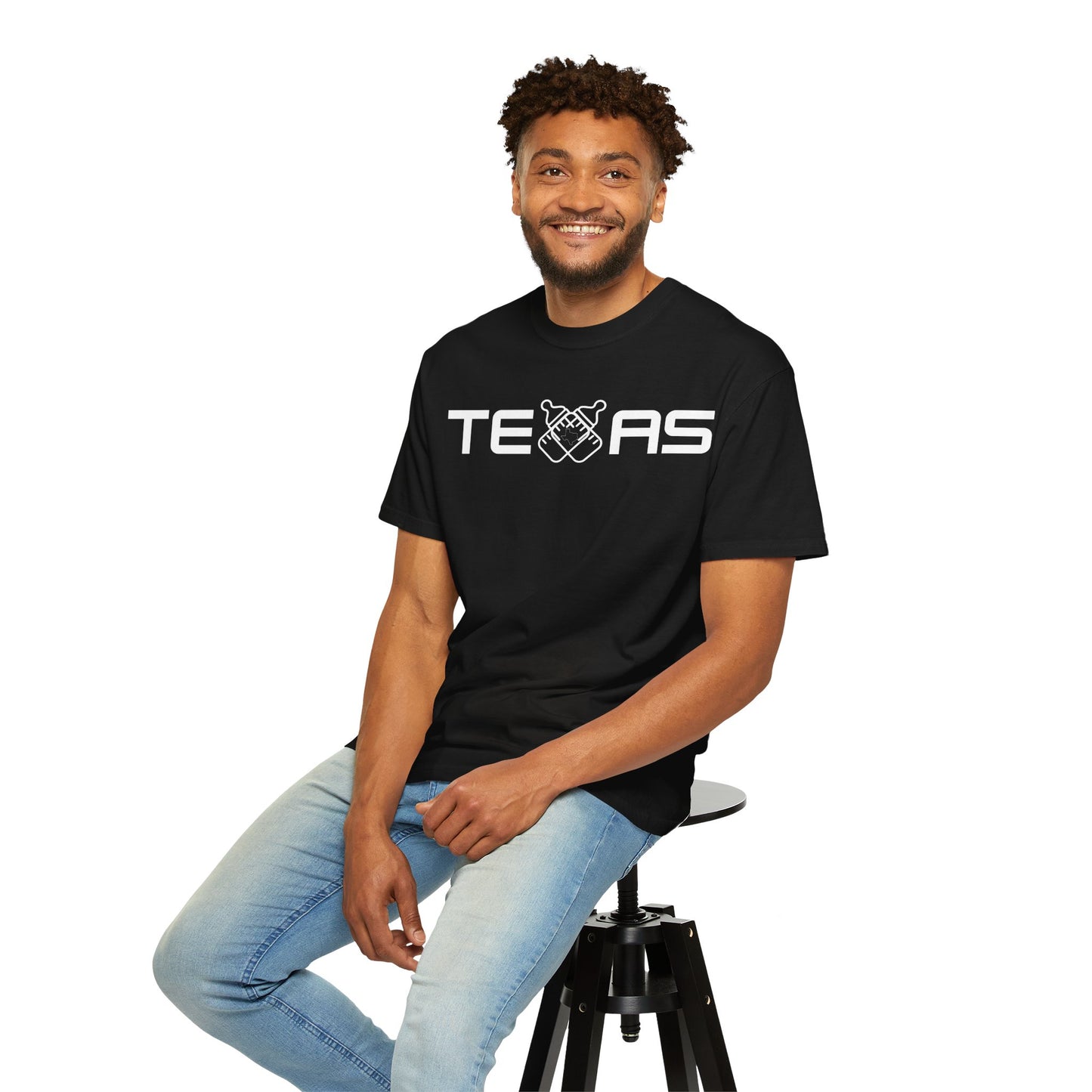 Texas Baby Bottles Unisex T-Shirt Black