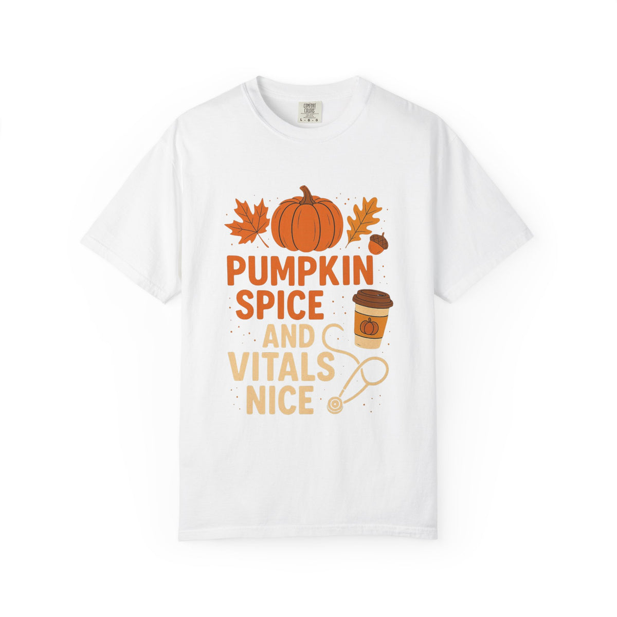 Pumpkin Spice & Vitals Nice - Unisex T-Shirt