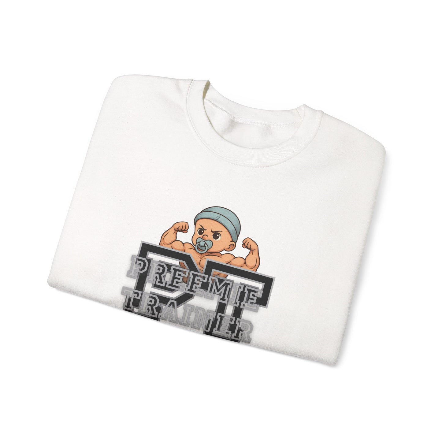 PT Preemie Trainer Crewneck Sweatshirt - Buff Baby