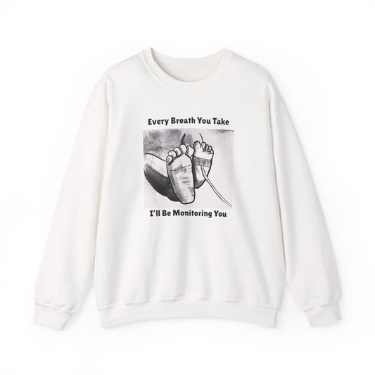 Preemie Feet Monitoring Unisex Sweatshirt - Perfect for NICU
