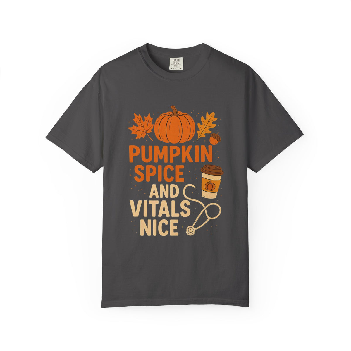 Pumpkin Spice & Vitals Nice - Unisex T-Shirt
