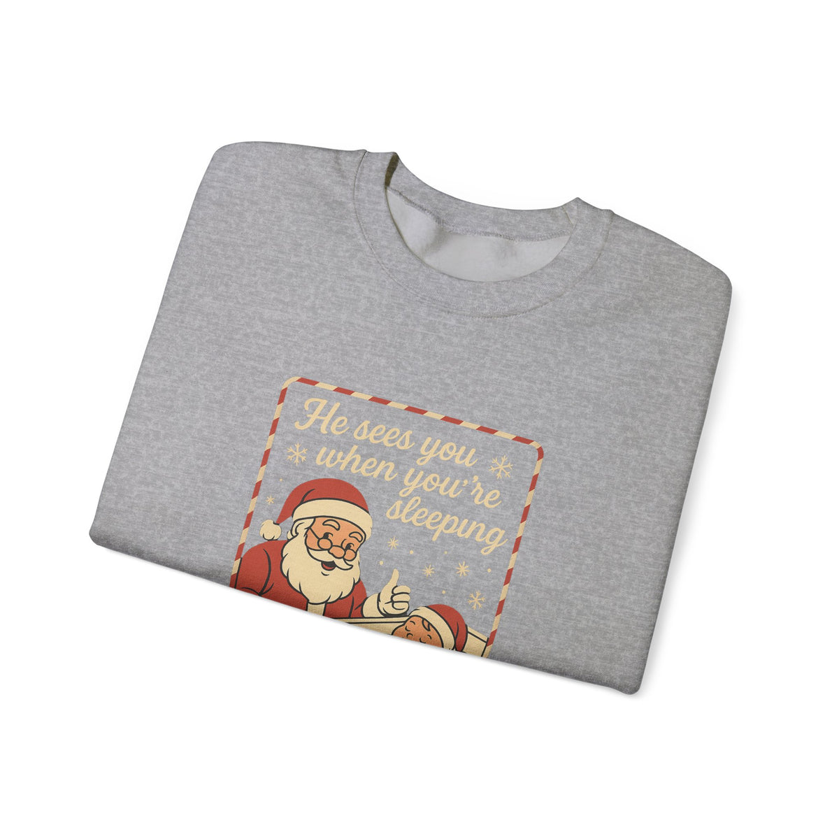 Santa's Sleepy Sweater - Holiday Humor
