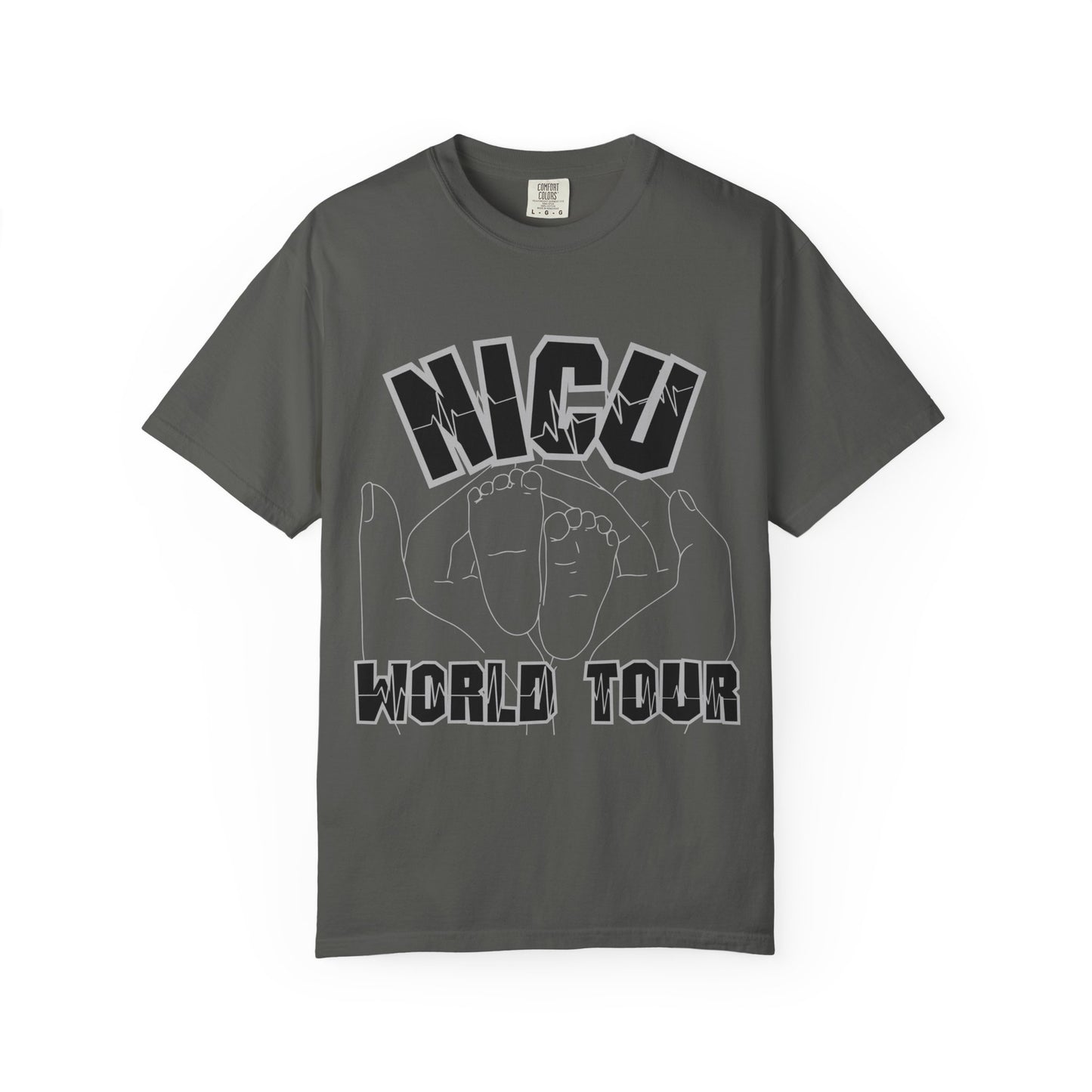 NICU World Tour Unisex T-shirt with Milestones (Dark)