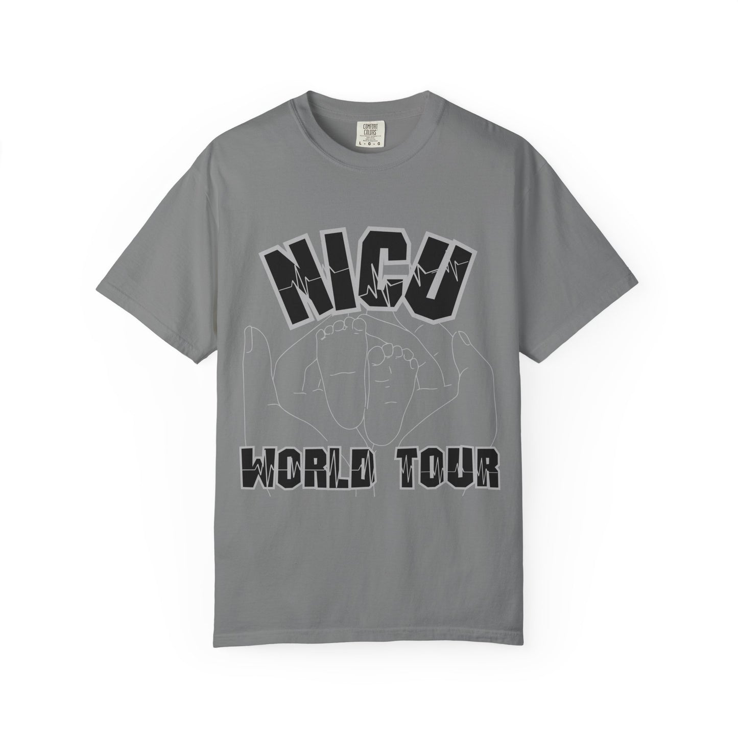 NICU World Tour Unisex T-shirt with Milestones (Dark)
