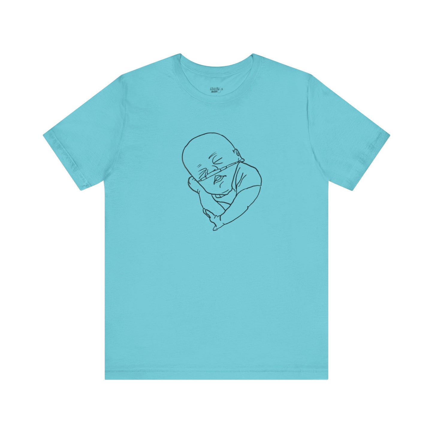 T-Shirt Hand-Drawn Preemie with O2 Support for NICU Awareness