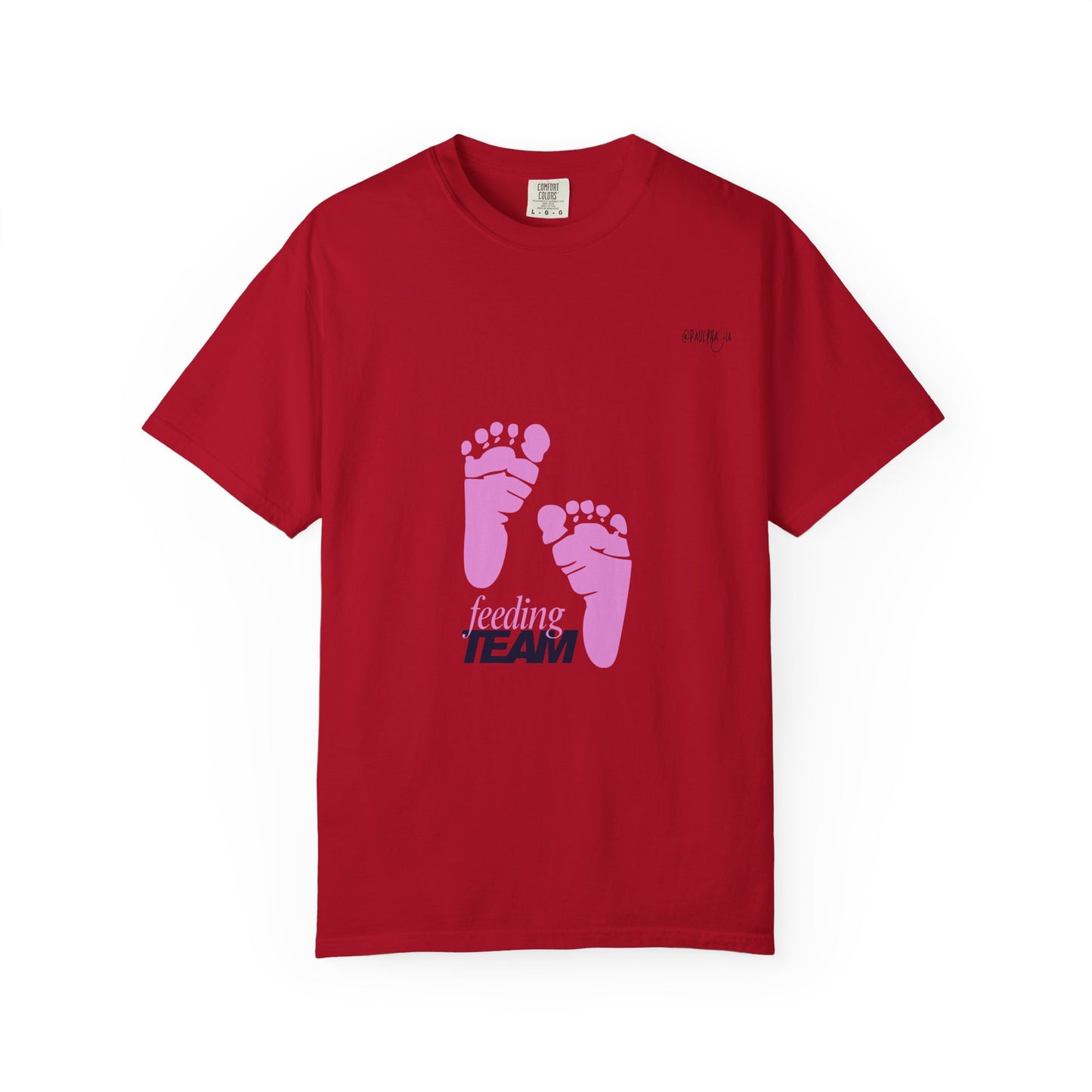 NICU Feeding Team Unisex T-shirt with Small Feet Design