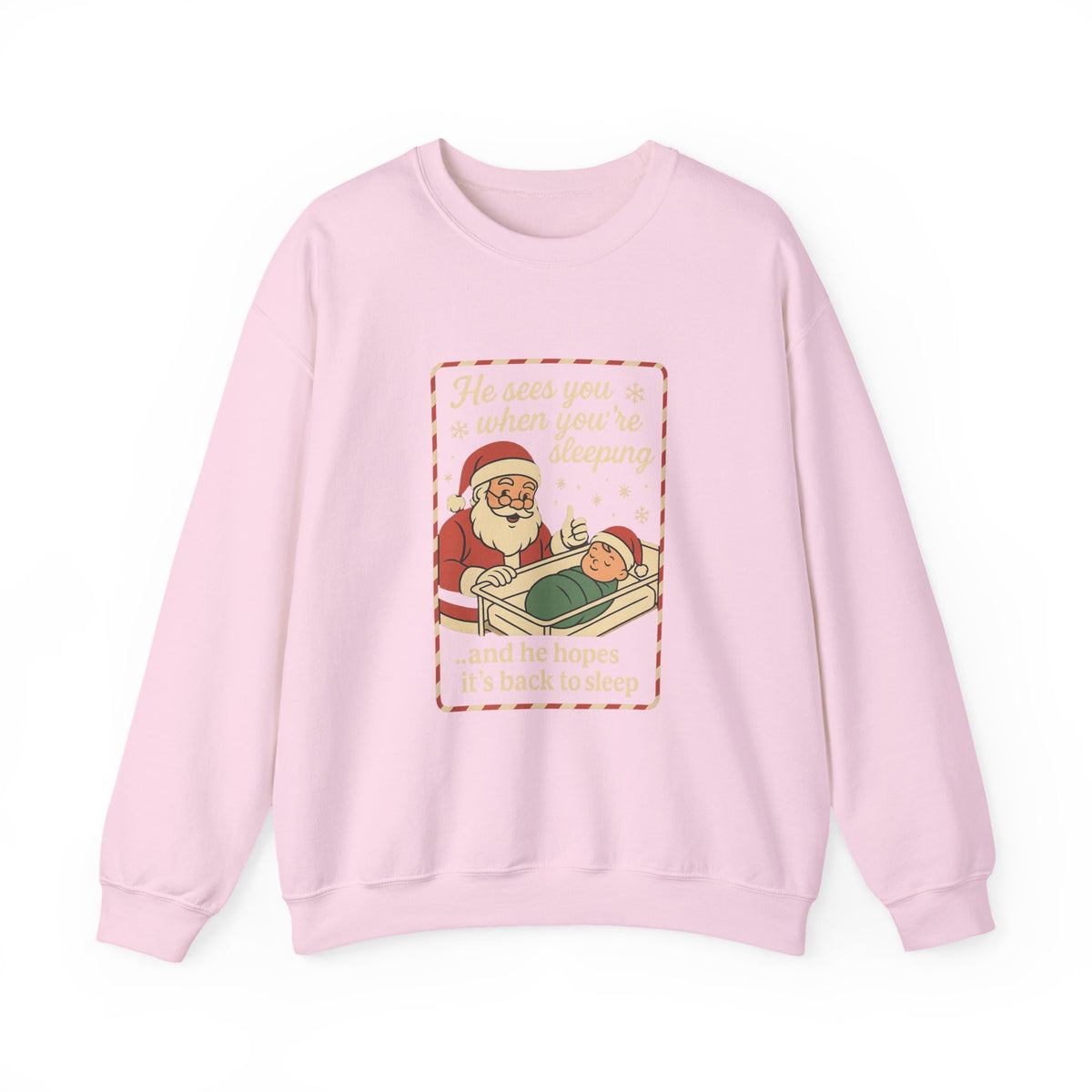 Santa's Sleepy Sweater - Holiday Humor