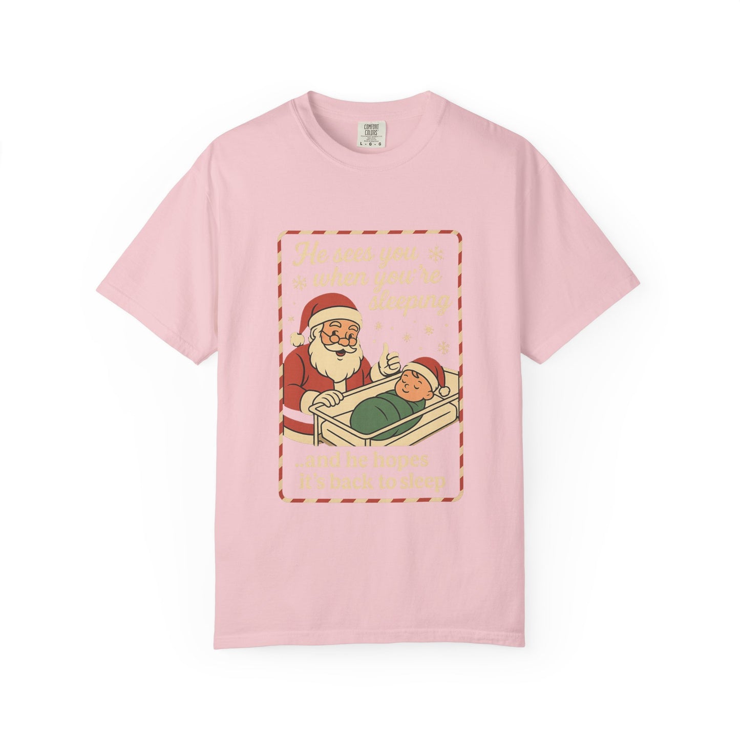 Santa's Sleepy T-Shirt - Holiday Humor Tee