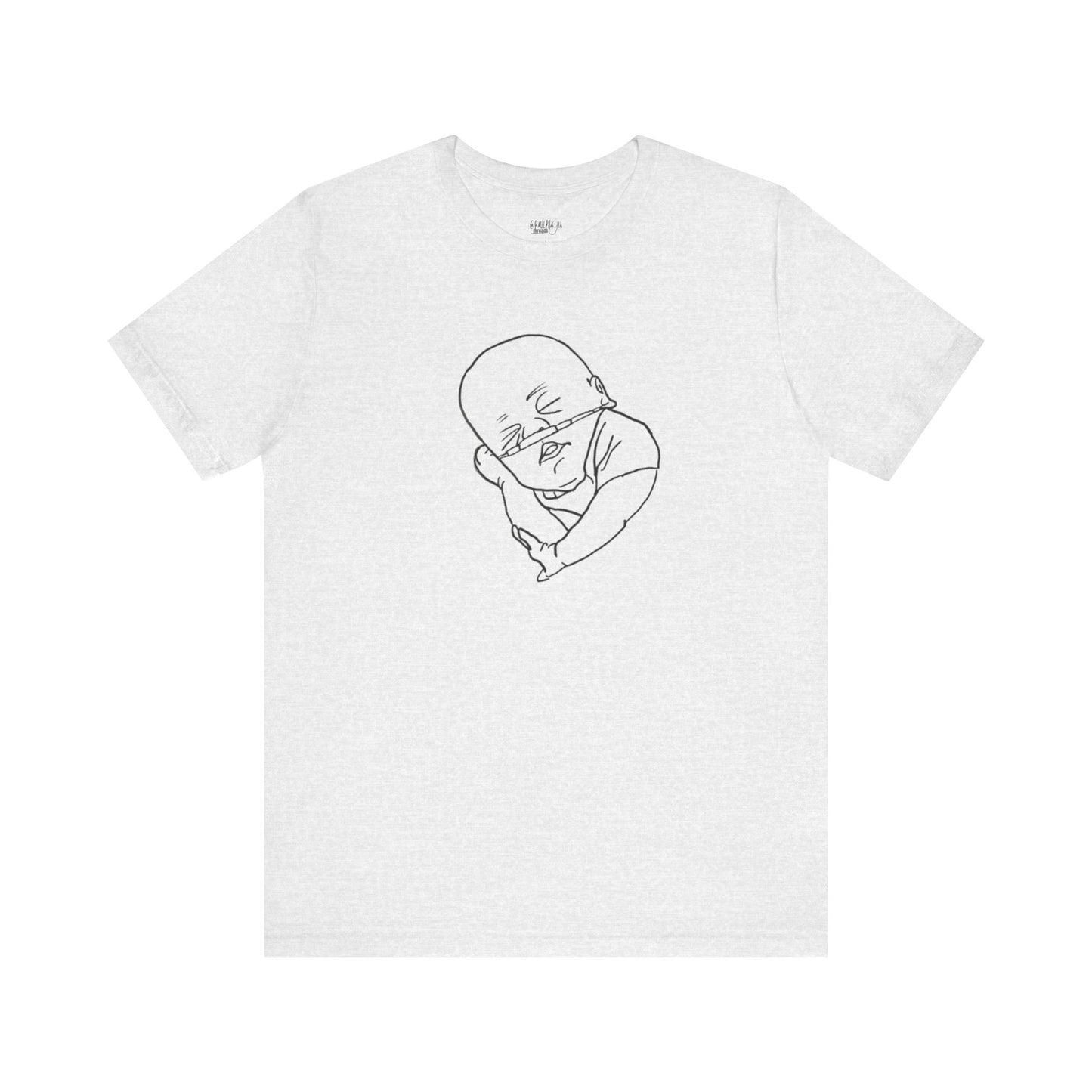 T-Shirt Hand-Drawn Preemie with O2 Support for NICU Awareness