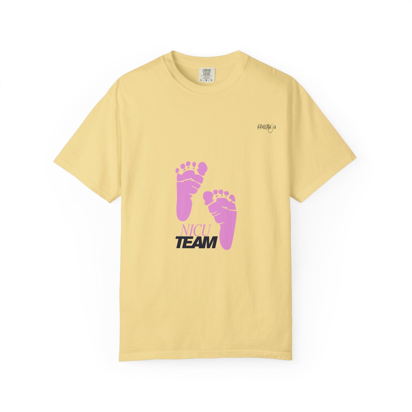 NICU Team Unisex T-shirt with Small Feet Design