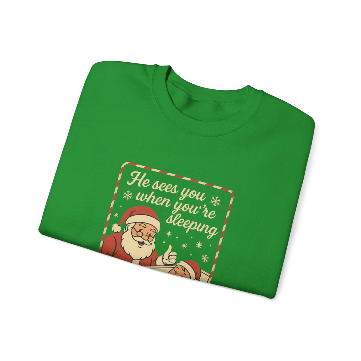 Santa's Sleepy Sweater - Holiday Humor