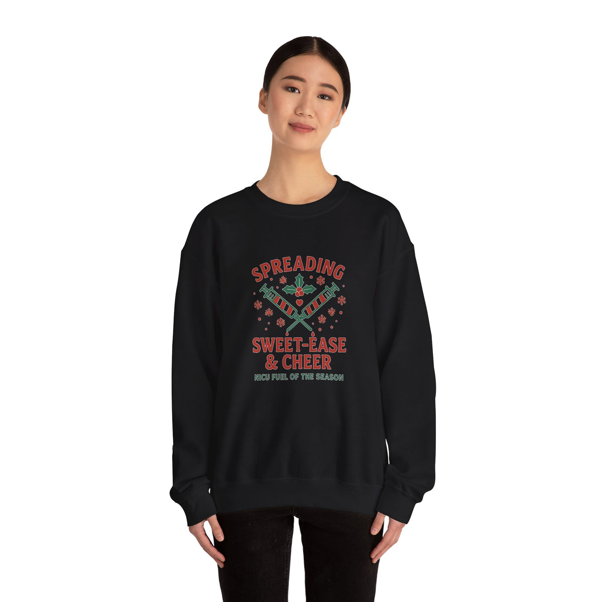 Holiday Cheer Unisex Sweater- Spreading Sweet-Ease & Cheer
