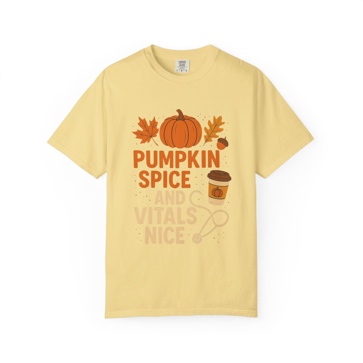 Pumpkin Spice & Vitals Nice - Unisex T-Shirt