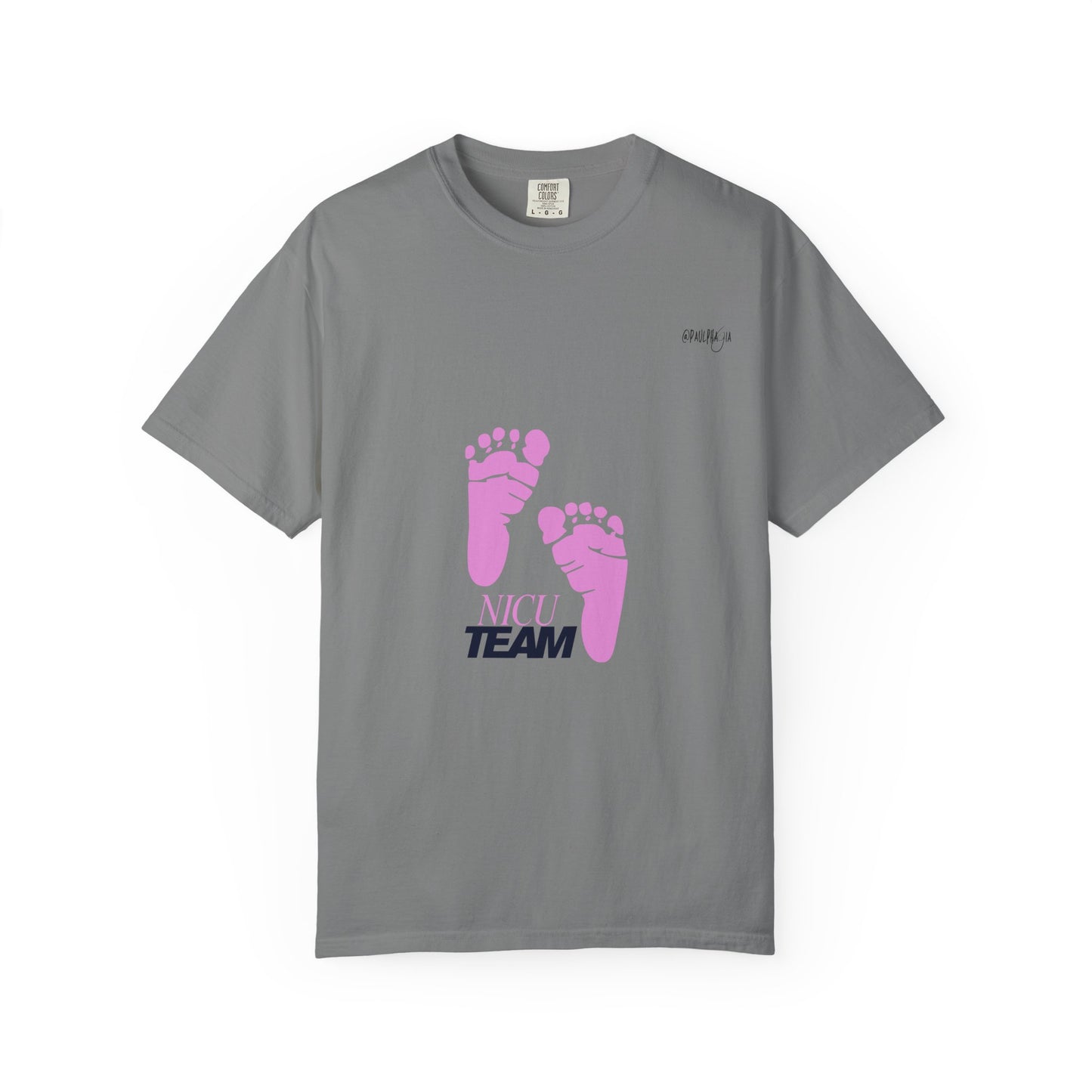 NICU Team Unisex T-shirt with Small Feet Design