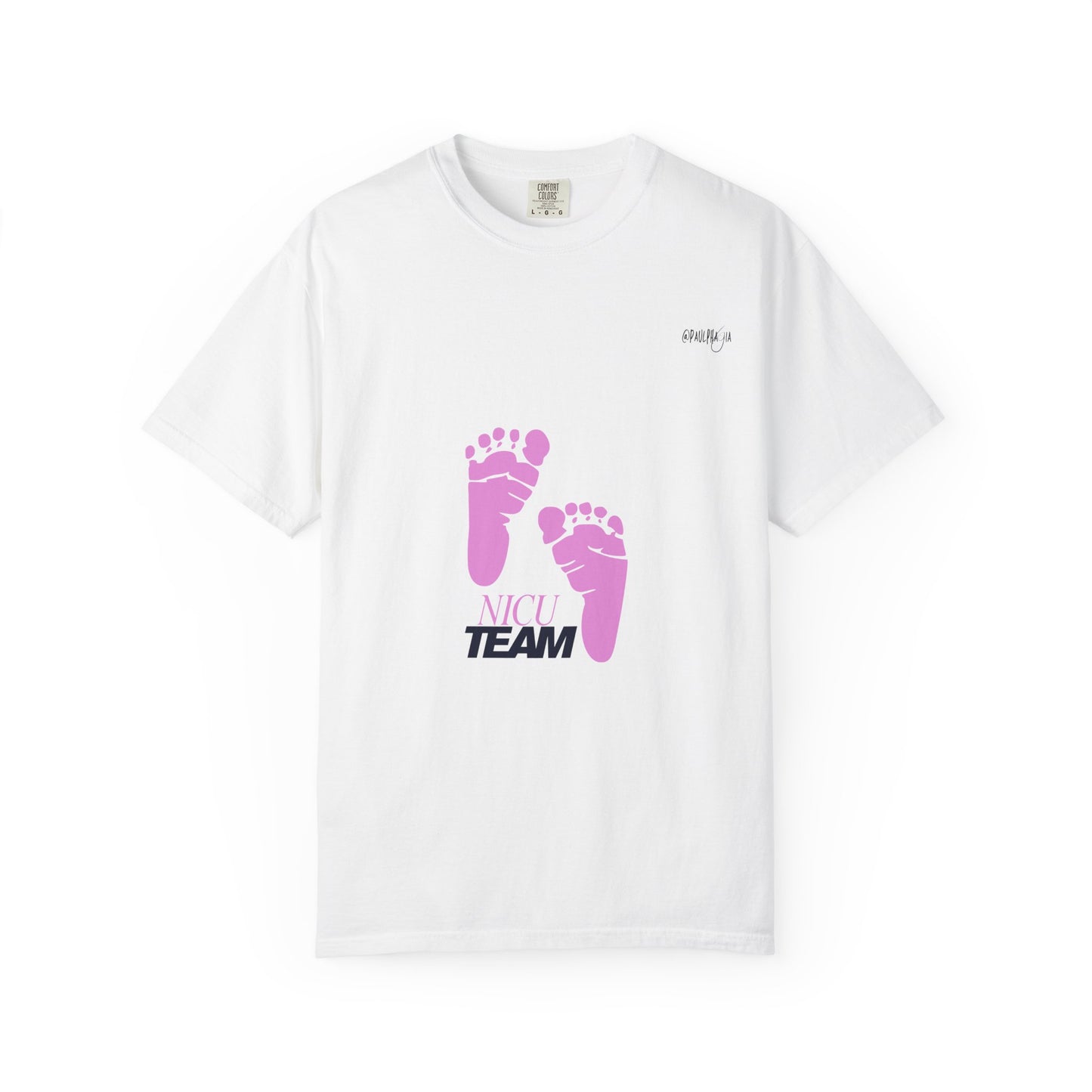 NICU Team Unisex T-shirt with Small Feet Design