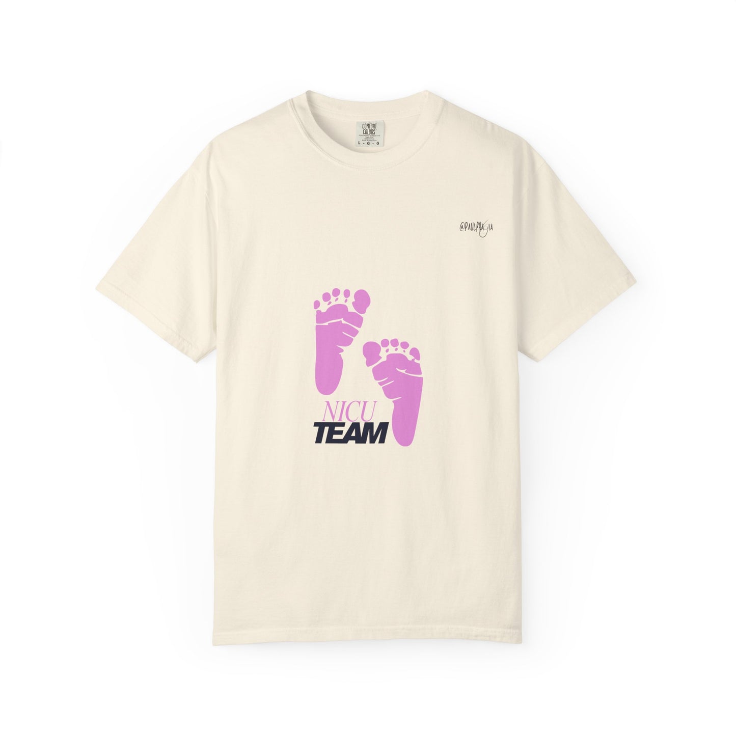 NICU Team Unisex T-shirt with Small Feet Design