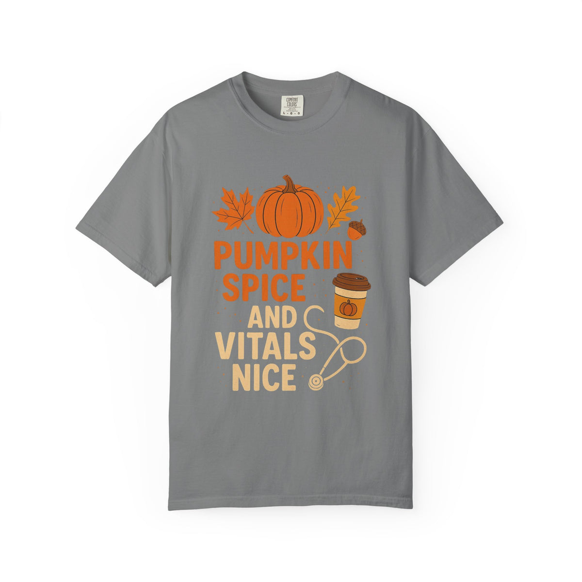 Pumpkin Spice & Vitals Nice - Unisex T-Shirt