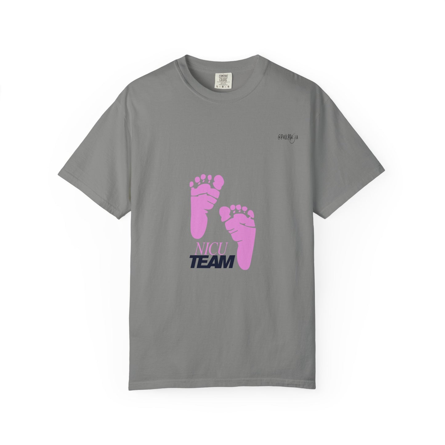 NICU Team Unisex T-shirt with Small Feet Design