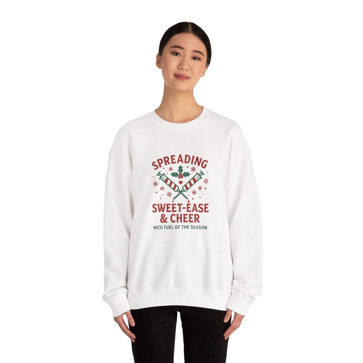 Holiday Cheer Unisex Sweater- Spreading Sweet-Ease & Cheer