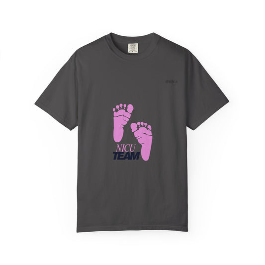 NICU Team Unisex T-shirt with Small Feet Design