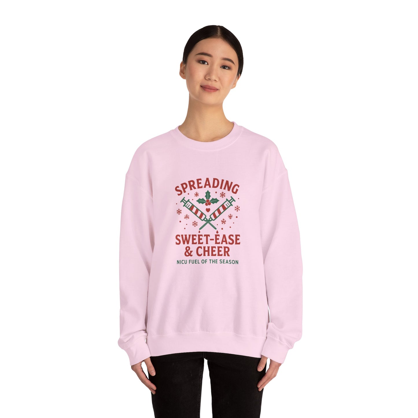 Holiday Cheer Unisex Sweater- Spreading Sweet-Ease & Cheer