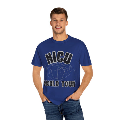 NICU World Tour Unisex T-shirt with Milestones (Dark)