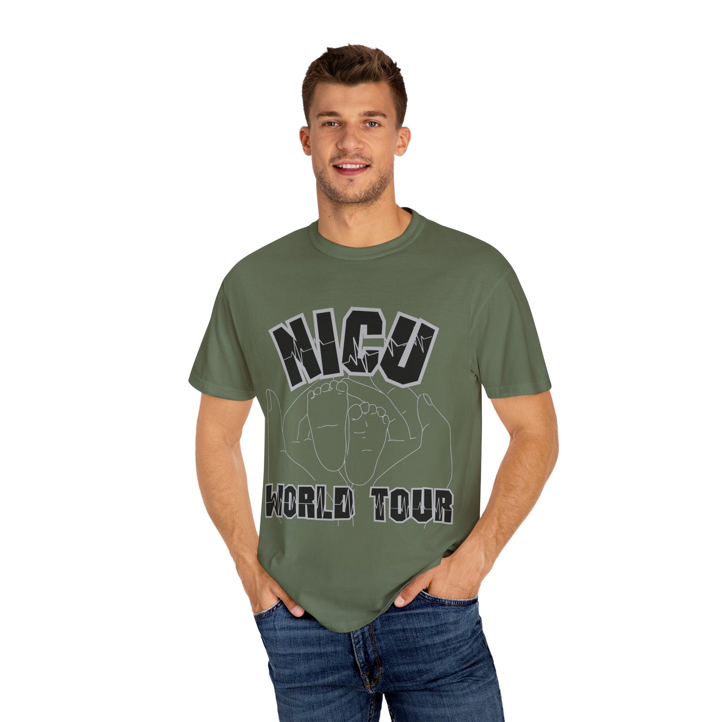 NICU World Tour Unisex T-shirt with Milestones (Dark)