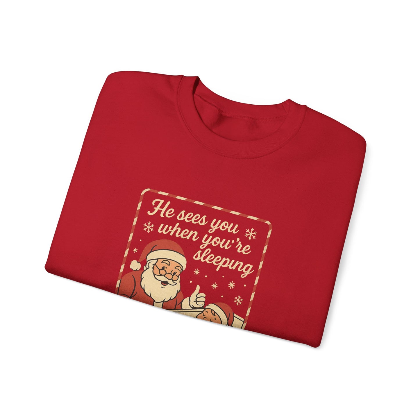 Santa's Sleepy Sweater - Holiday Humor
