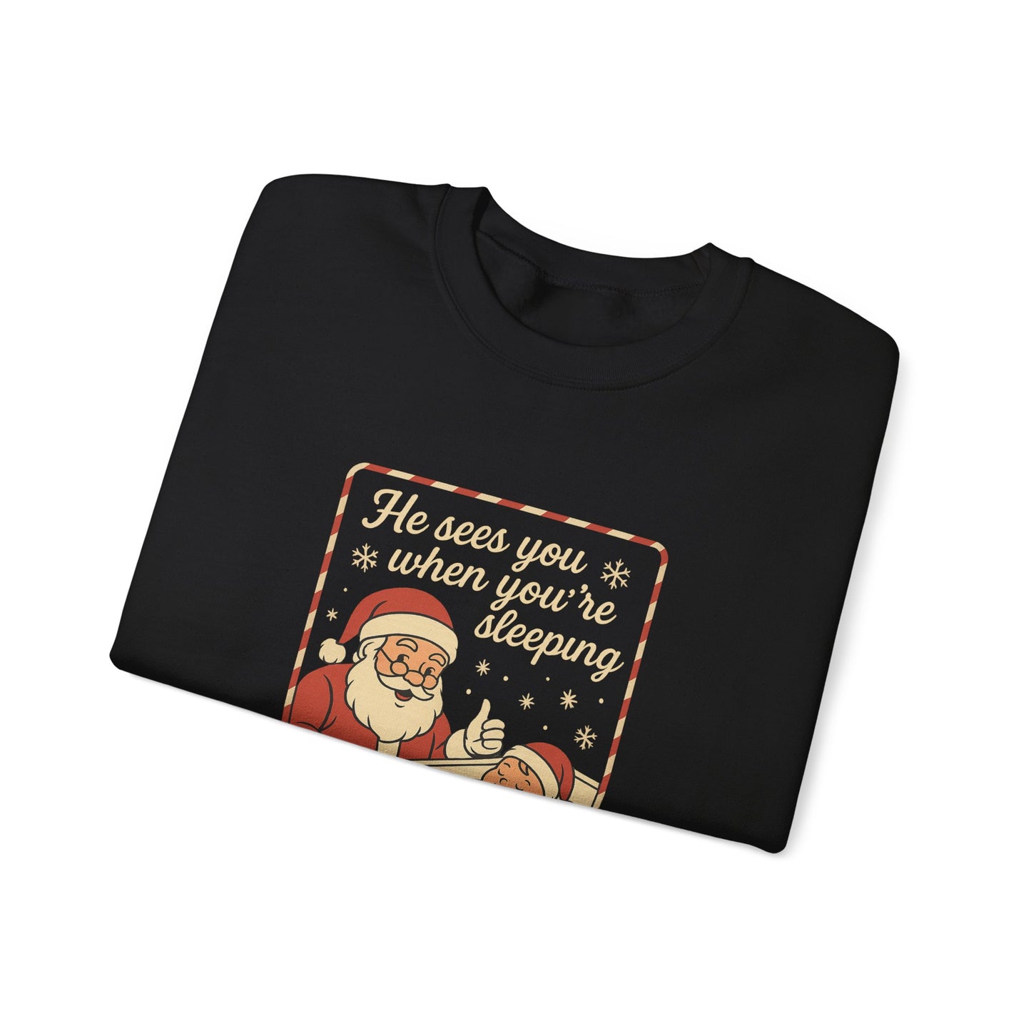Santa's Sleepy Sweater - Holiday Humor