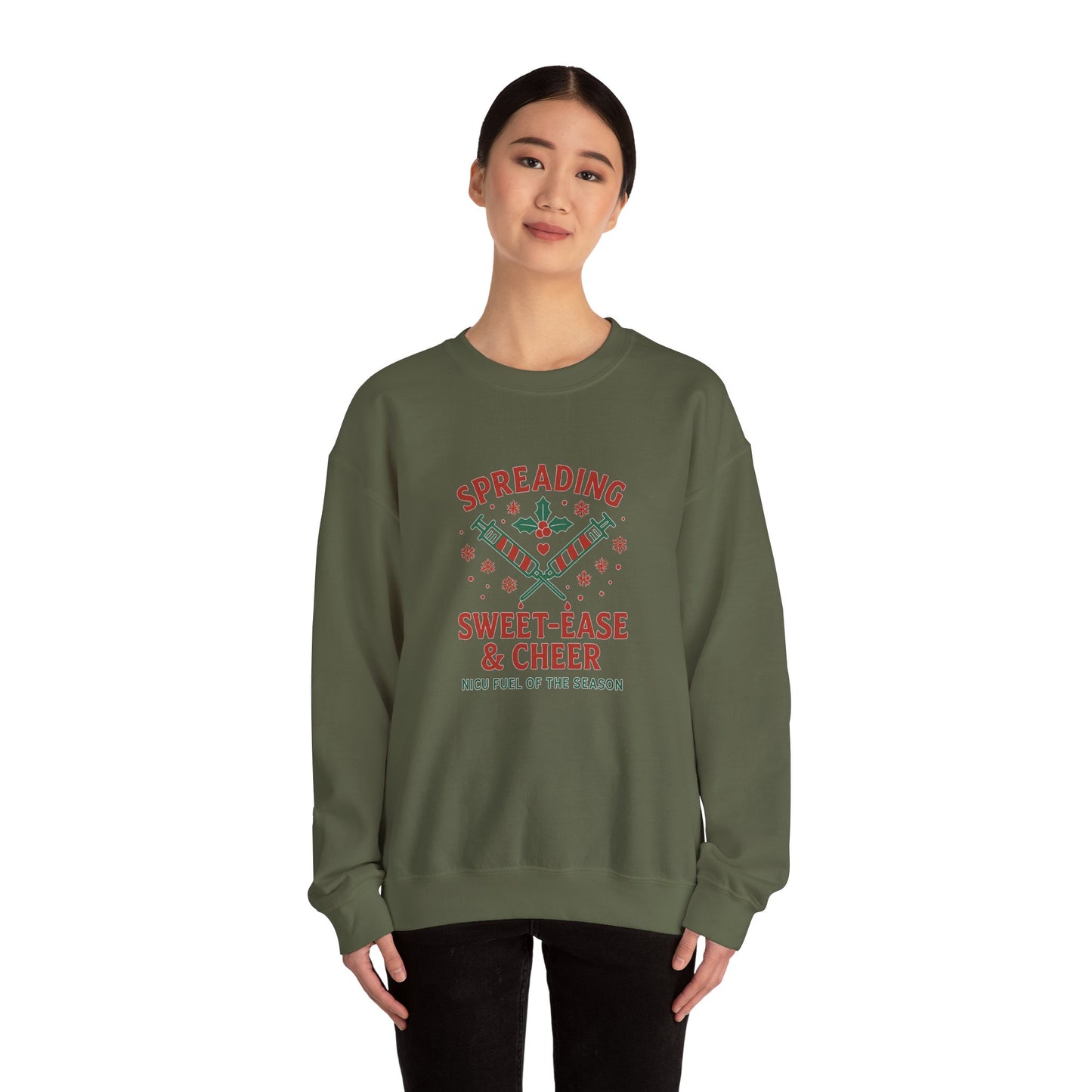 Holiday Cheer Unisex Sweater- Spreading Sweet-Ease & Cheer