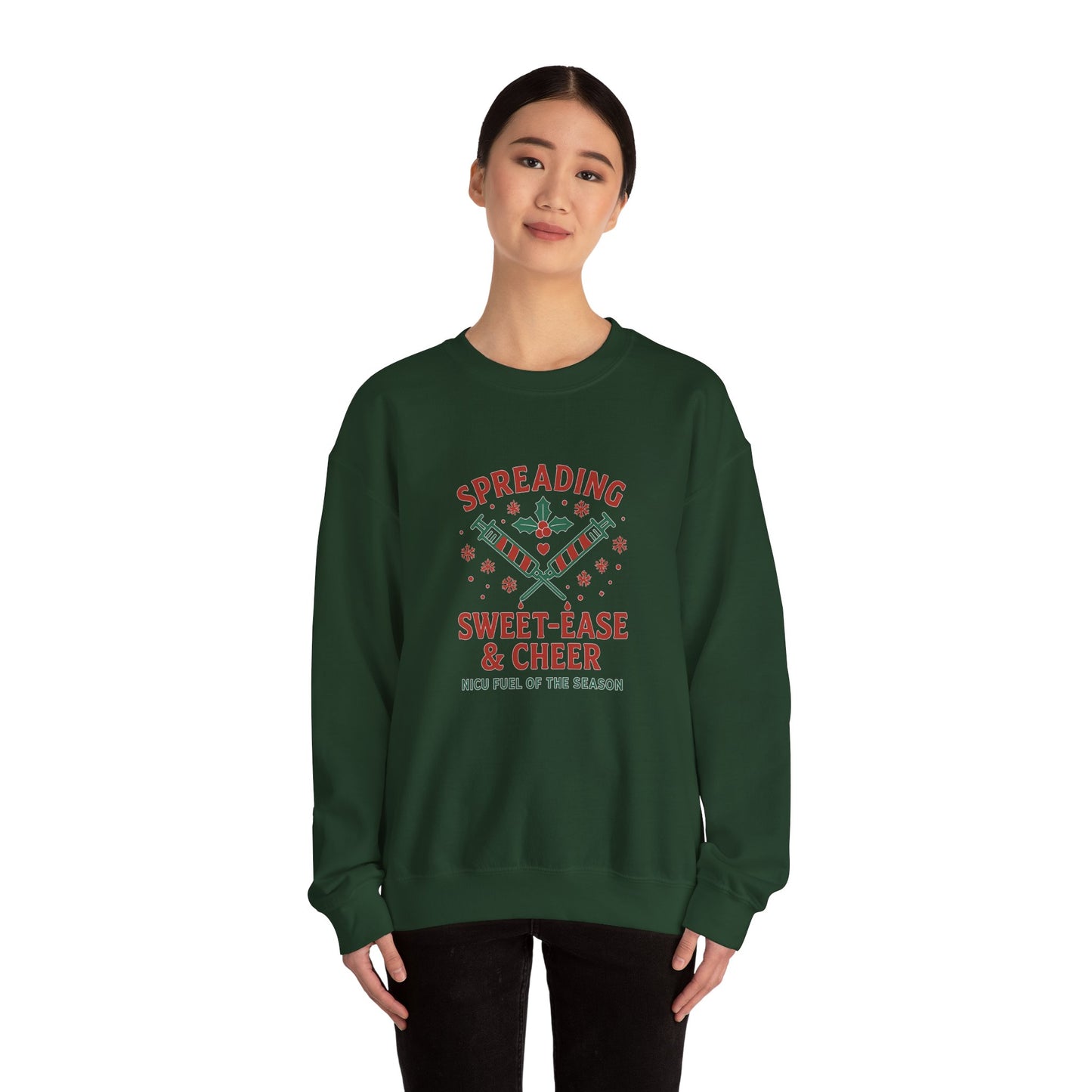 Holiday Cheer Unisex Sweater- Spreading Sweet-Ease & Cheer