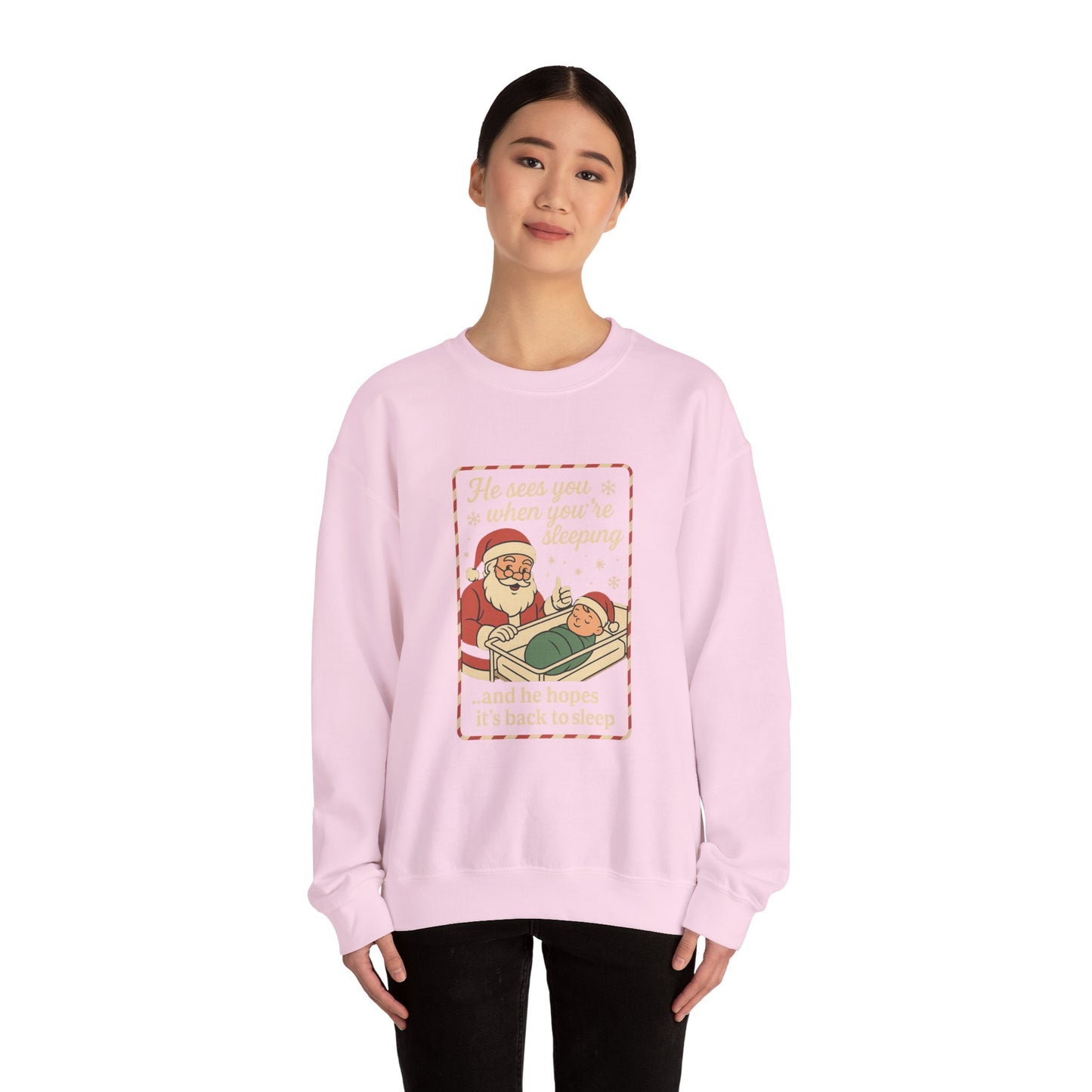 Santa's Sleepy Sweater - Holiday Humor