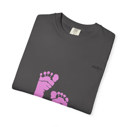 NICU Feeding Team Unisex T-shirt with Small Feet Design