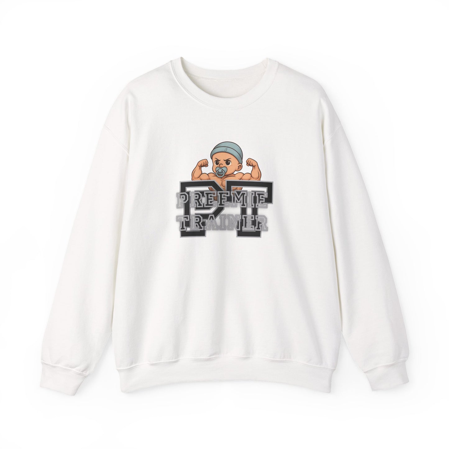 PT Preemie Trainer Crewneck Sweatshirt - Buff Baby