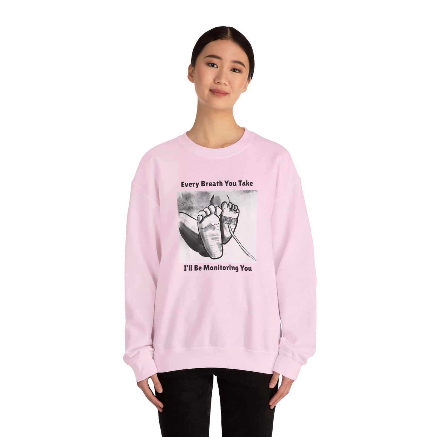 Preemie Feet Monitoring Unisex Sweatshirt - Perfect for NICU