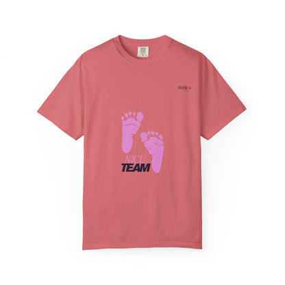 NICU Team Unisex T-shirt with Small Feet Design