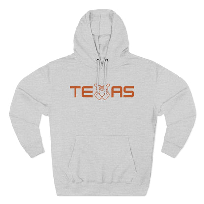 Texas Three-Panel Fleece Hoodie, Comfy Texas Sweatshirt, Cozy Hoodie for Fans, Gift for Texans, Stylish Casualwear