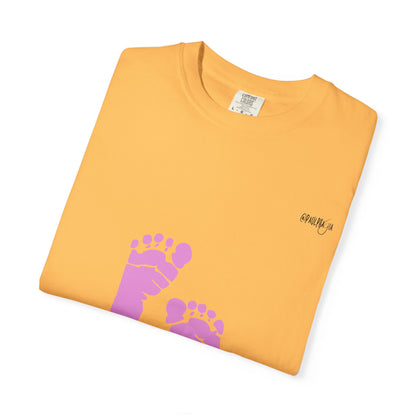 NICU Feeding Team Unisex T-shirt with Small Feet Design