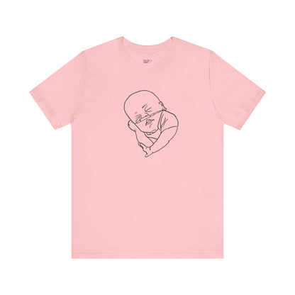 T-Shirt Hand-Drawn Preemie with O2 Support for NICU Awareness