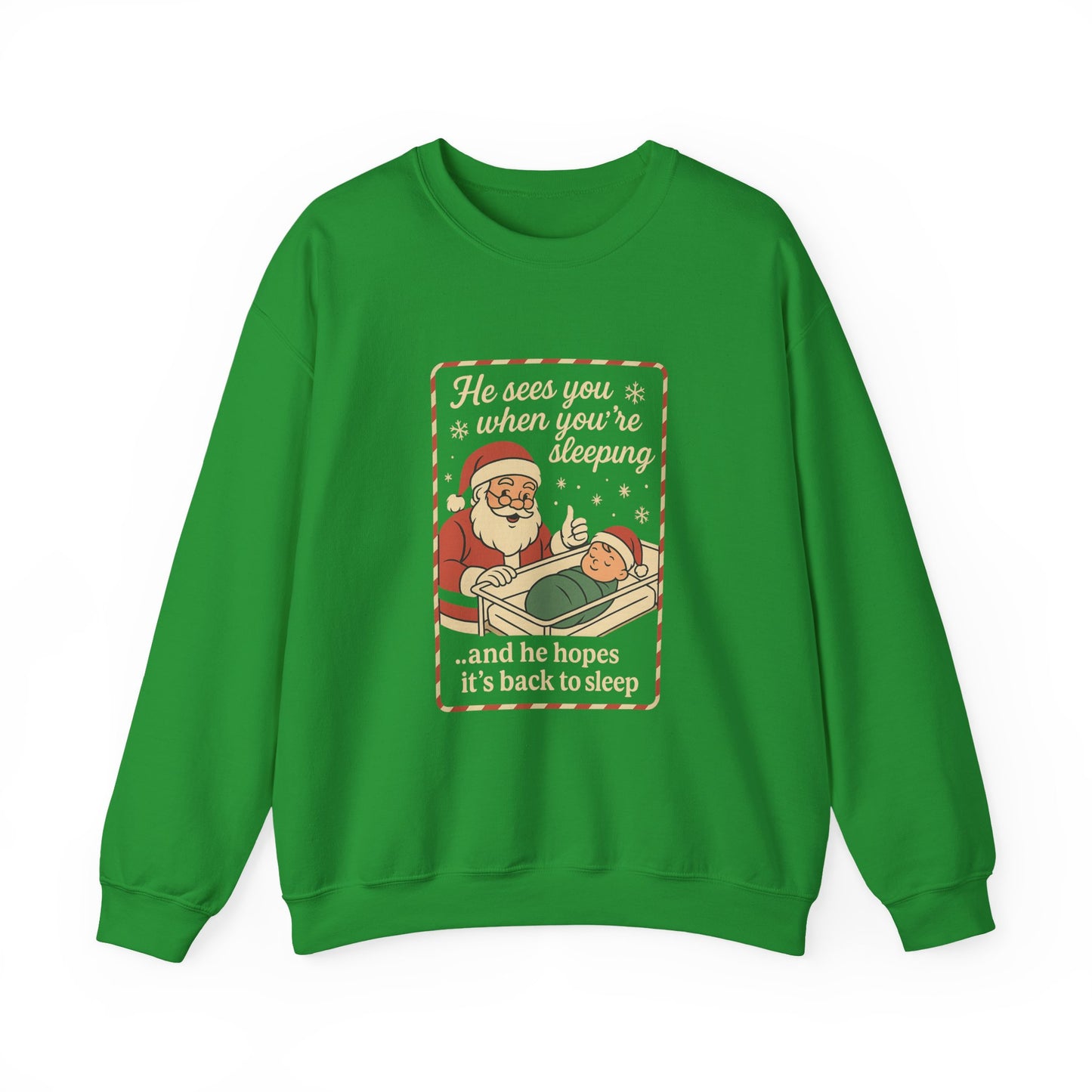 Santa's Sleepy Sweater - Holiday Humor